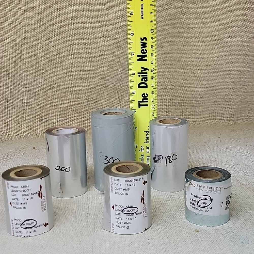 Crown Leaf, General Roll Leaf,  Foil Rolls - Silver/gray (Set 4)‎